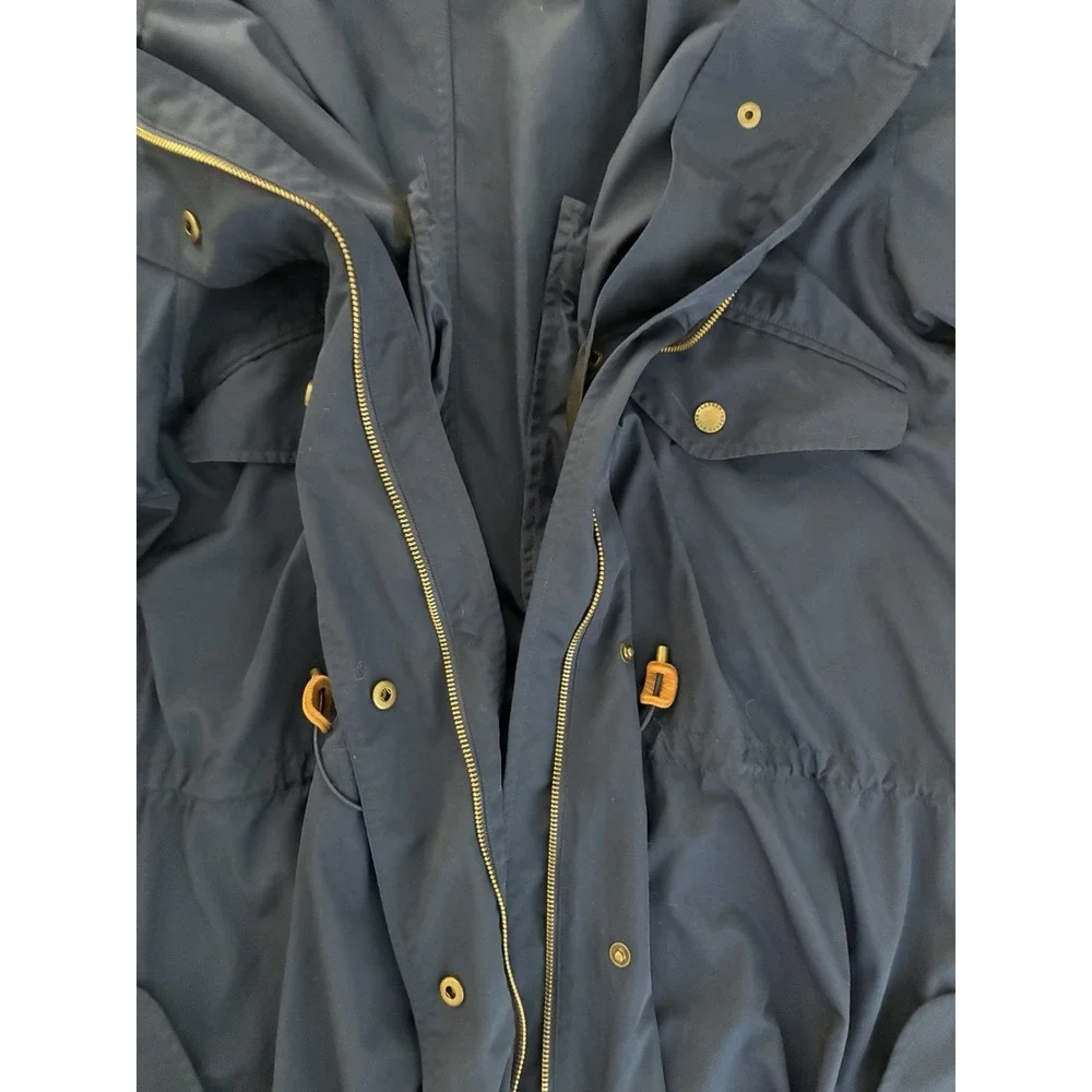 Ralph Lauren Jacket Women XL Blue LRL Zip Snap Trench Peacoat Windbreaker 0454 - Picture 8 of 16